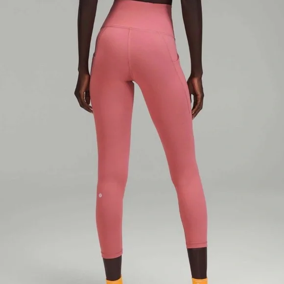 Lululemon Fast & Free High-Rise Tight with Pockets 25” Size 6 in Brier Rose - Picture 1 of 11
